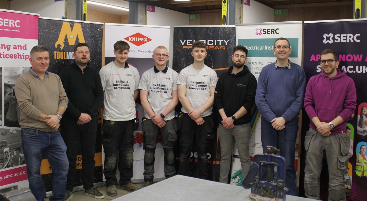 Winning apprentices for SkillBuild Electrical Installation Intercampus Competition